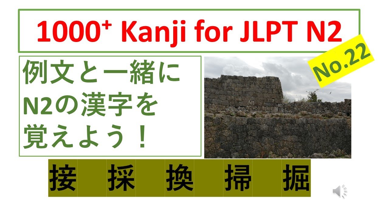 JLPT N2 Kanji No. 22