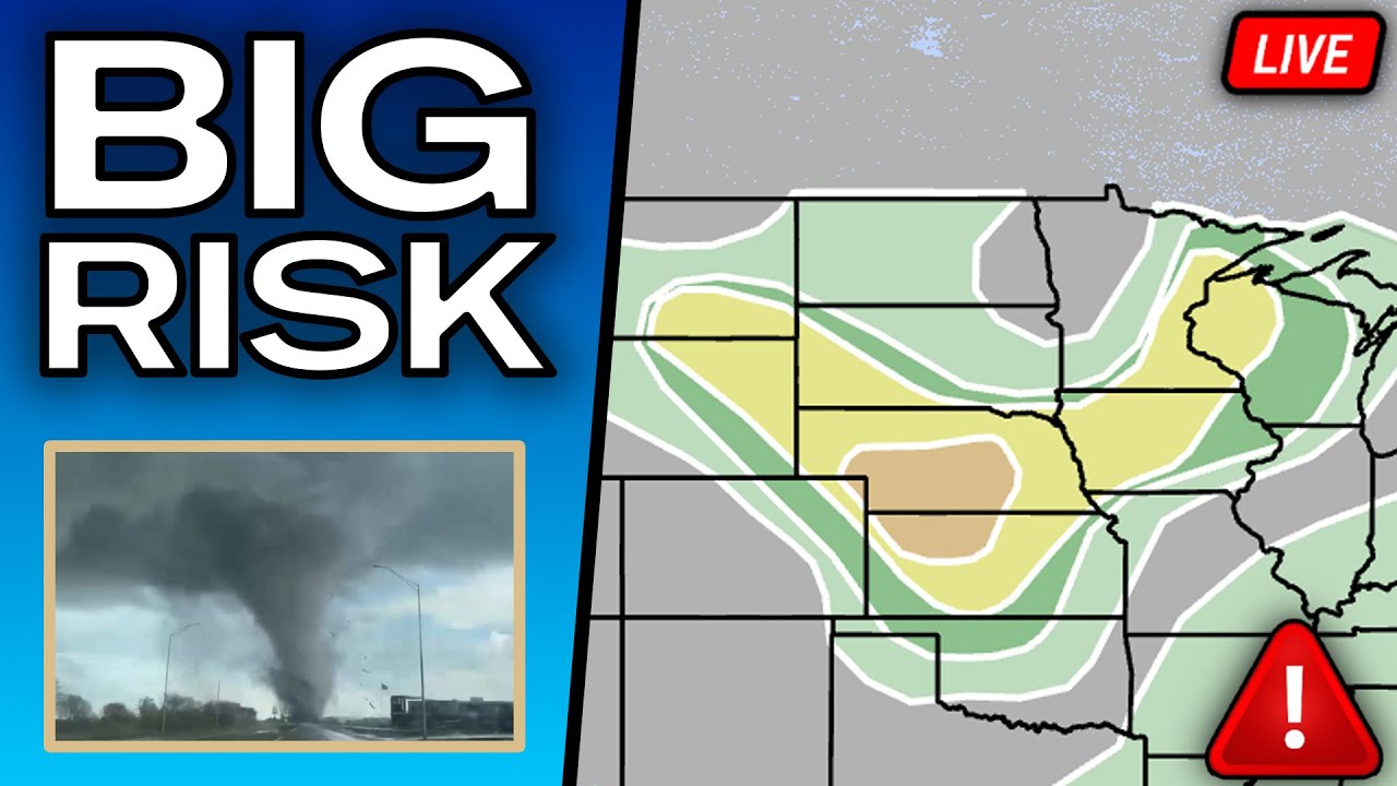 Tornado Outbreak Coverage - Tornadoes Possible - With Live Storm ...