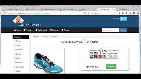 DEMONSTRAÇÃO DA LOJA VIRTUAL PHP 7