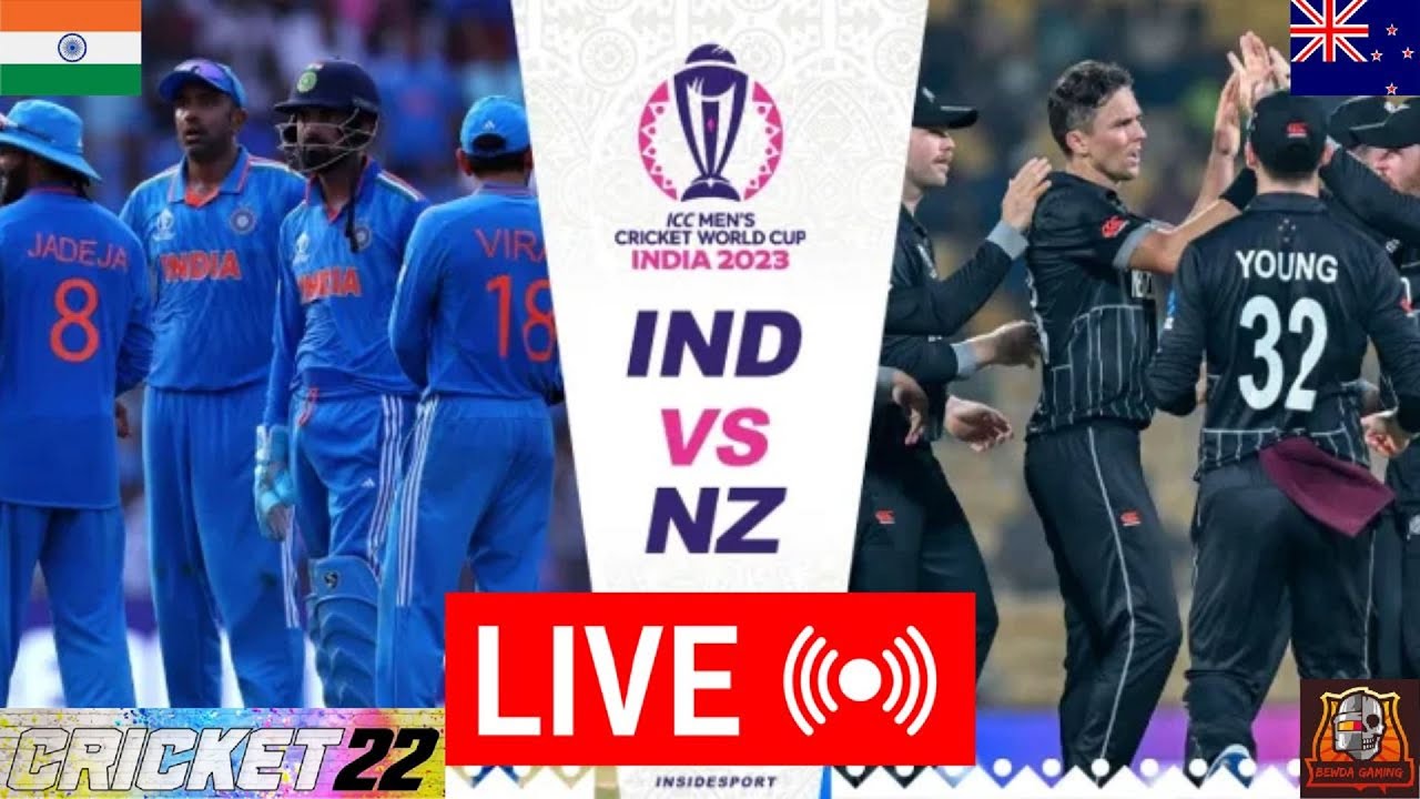 🔴LIVE - India vs New Zealand, 21st Match - Live - ICC Cricket World Cup ...