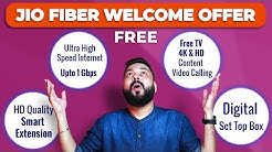 Jio Fiber Welcome Offer & Plans | Free 4k TV & Set Top Box | 1GBPS Internet!!