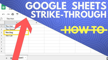 Google Sheets Strikethrough