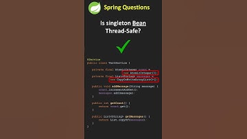 Spring Question - Is singleton tread safe? #java #spring
