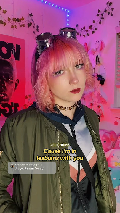in lesbians with you 💘 #ramonaflowers #scottpilgrim #cosplay #cosplayer #nonbinary #lgbt