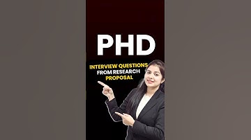 Phd Interview Questions From Research Proposal | MS Study Guru | By Simranjit Kaur Mam #shorts