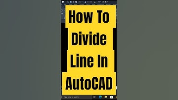 How To Divide Line In AutoCAD #autocad  #autocadplan #autocaddrawing #autocadtutorial #line #divide