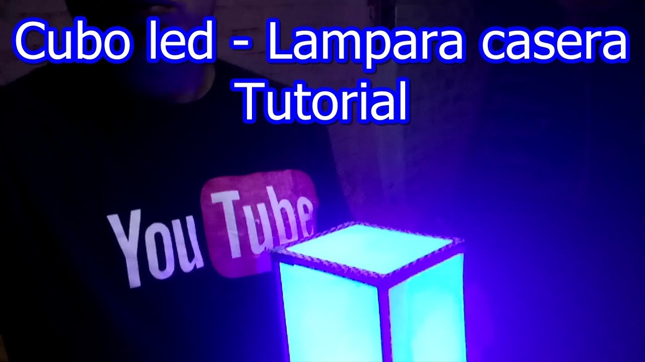 Led Como una hacer Lampara Cubo tutorial casera m0wvN8n