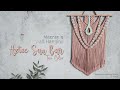 DIY Macrame Wall Hanging Aztec Sun Bar Two Color | Macrame Wall Hanging Tutorial