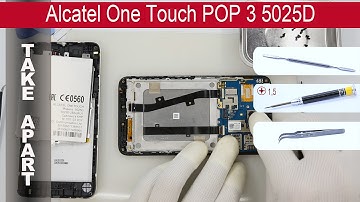 How to disassemble 📱 Alcatel One Touch POP 3 5025D Take apart, Tutorial