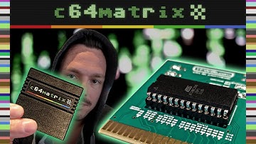 I make my own C64 CARTRIDGE for my new C64 PROGRAM; c64matrix!