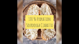 100% Hydration Sourdough Ciabatta/ Shaping Sourdough ciabatta/ Чабата с квас 100% Хидратация /