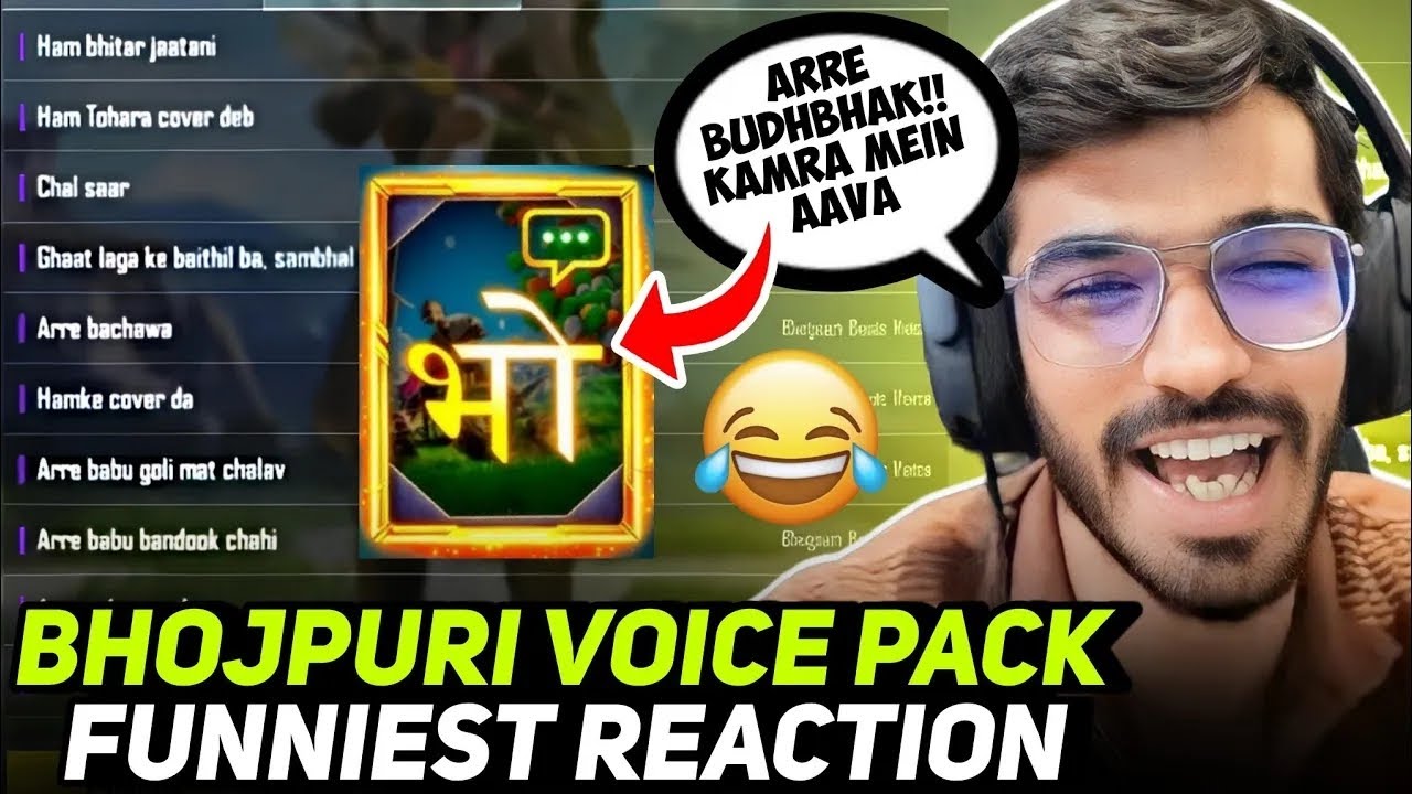 Snax Funny reaction 😆 on | New BHOJPURI Voice Pack🤣 | voice pack crate ...