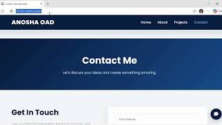 Full-Stack Portfolio Website with Admin Dashboard (Flask + SQLite)