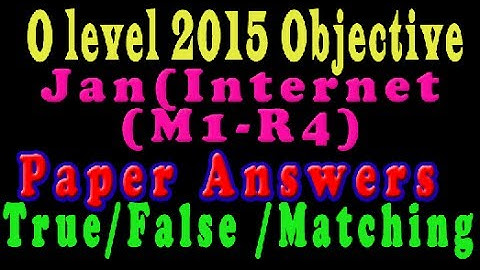 O Level Doeacc/Nielit IT Tools & Business  Paper 2015 January Solve Question M1-R4 Objective Type