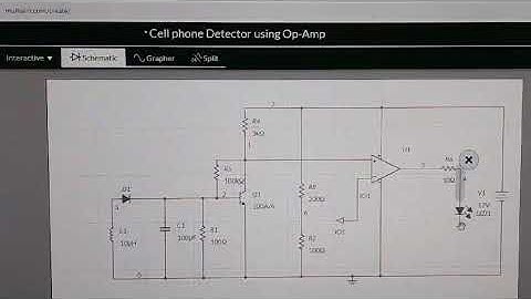 Cell Phone Detector Using Op-Amp || MULTISIM || PROJECT