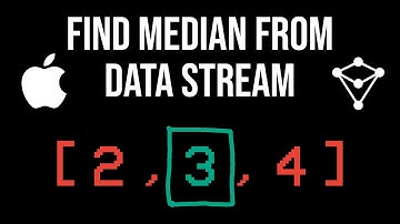 Find Median From Data Stream - LeetCode 295 - Apple Interview