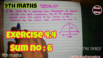 9th maths EXERCISE 4.4 sum no:6 / geometry/SAMACHEER-KALVI /FARIHA MATHEMATICS/2019