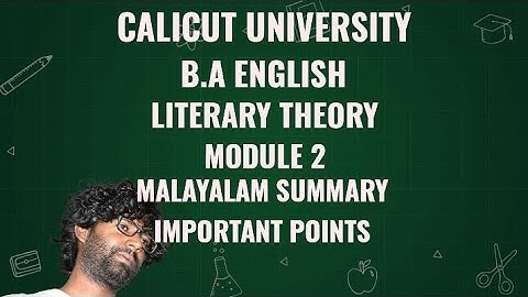 Structuralism Malayalam Summary and Notes. Calicut University BA English Literary Theory | Module 2