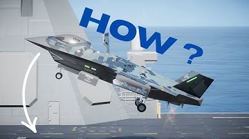 How to Land on the New Aircraft Carrier with the Latest VTOL Jet ?