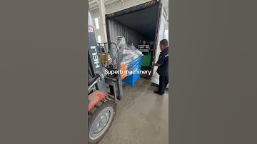 Cable bridge makings machine loading on the container for shipping work