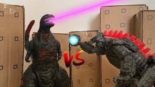 Mechagodzilla vs Shin Godzilla | Stop Motion