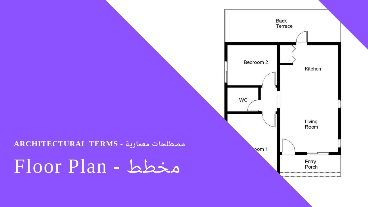 Architectural terms Floor Plan مصطلحات معمارية مخطط