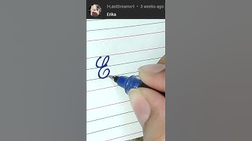 Erika - Beautiful name in Cursive writing | Cursive writing for beginners | #shorts