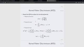 Tutorial 06 Kernel Fisher discriminant analysis 조윤상