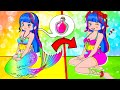 Princess turned into the Little Mermaid || Hilarious Cartoon Animation