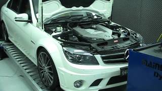 C63 ON DYNO AFTER MODS !!!