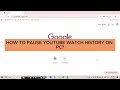 How To Pause YouTube Watch History On PC (2026) | Turn Off YouTube Watch History