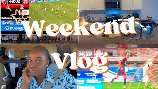 Weekend VLOG| DC UNITED vs TORONTO |Soccer Practice |Walk workout |Cleaning Sunday