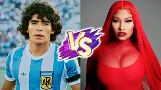 Nicki Minaj VS Diego Maradona Natural Transformation 🌟 2024 | From 0 To Now