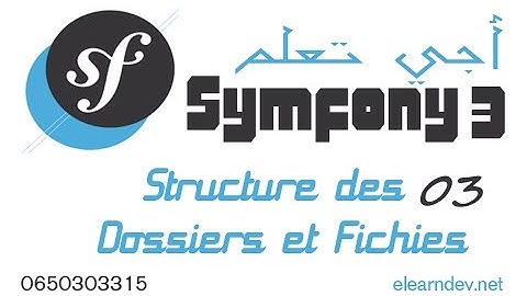 Formation symfony3 | Structure des dossiers et fichiers | cours 3