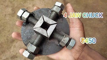 Homemade DIY 4 Jaw chuck in tamil | #DINDIGULTHAMBI