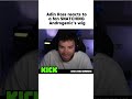 Adin Ross reacts to a fan SNATCHINGAndrogenic's wig 🙄👀#kick #kickstreaming #adinross #livestream