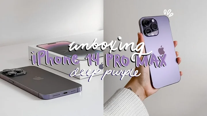Unboxing The New  iPhone 14 Pro Max Deep Purple + Accessories + set up! | lowkey satisfying ♡