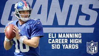 Eli Manning Highlights from Career-High 510-Yard Game | Buccaneers vs. Giants (2012) | NFL