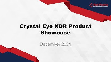 Crystal Eye XDR Product Showcase | Red Piranha