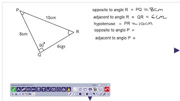 identifying the opposite, adjacent and hypotenuse