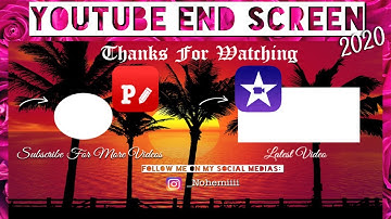 HOW TO MAKE A YOUTUBE END SCREEN 2020 | Easy & Free❗️