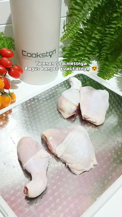 COOKSTON Cutting Board Stainless PP - Talenan Dapur 2 sisi #talenan #cuttingboard #ayamkukus #resep