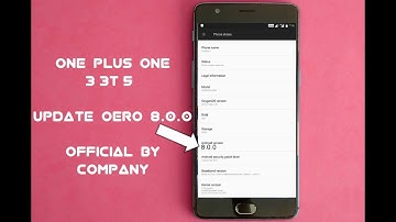 One plus 3/3T OREO 8.0.0 official update By company