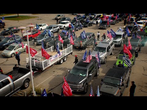 Caravan of Cars in Rockland County Show Support for President Trump