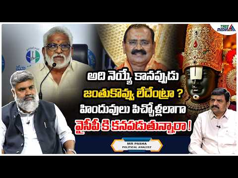చుక్క పాలు లేకుండా నెయ్యి | The Media Report MR Pasha | TTD | Karunakar Reddy | YV Subba Reddy | AP