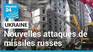 Attaques de missiles russes en Ukraine : immeuble éventré à Ouman, plusieurs morts à Dnipro