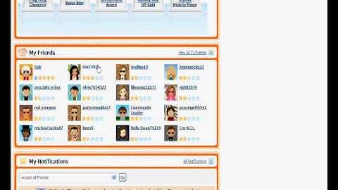 My Miniclip player page