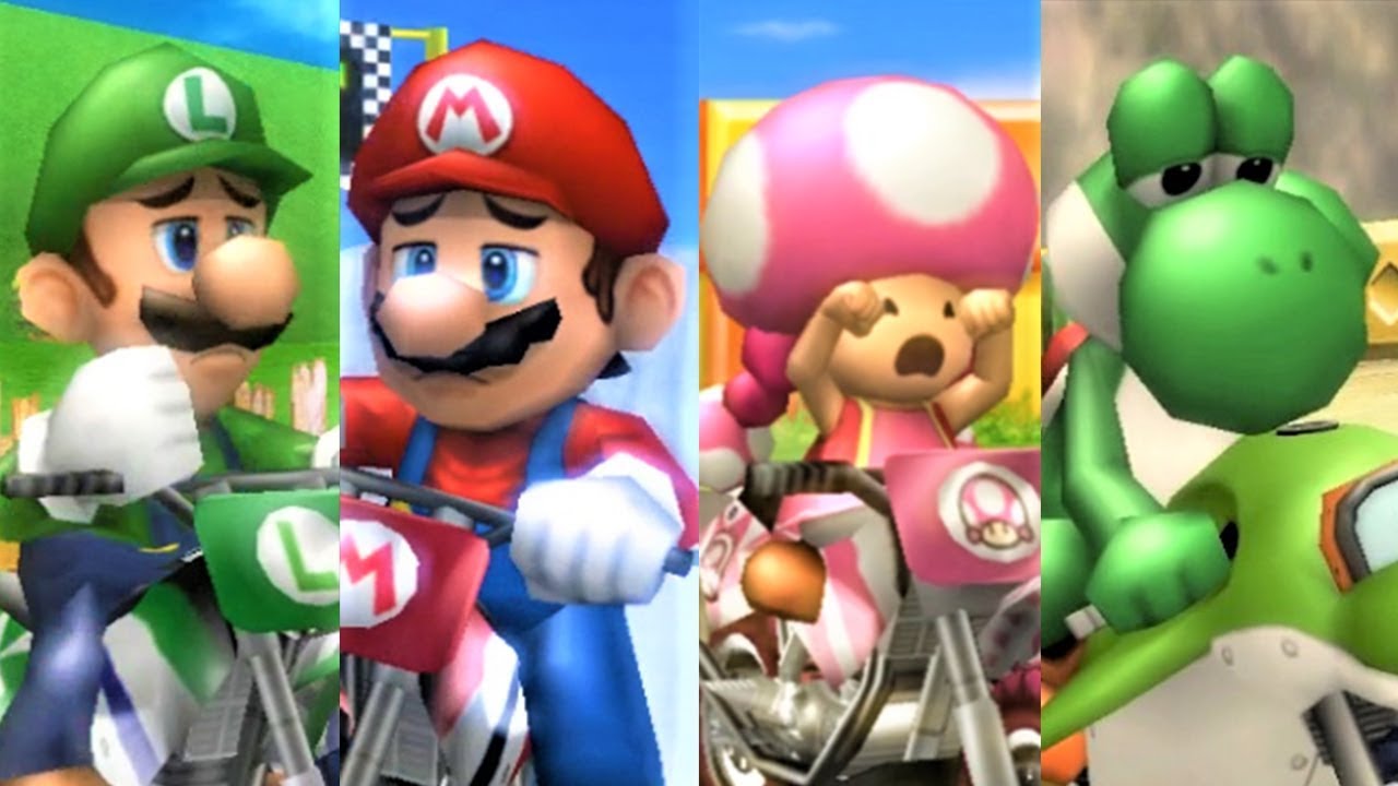 Mario Kart Wii - All Characters Losing Animations - YouTube