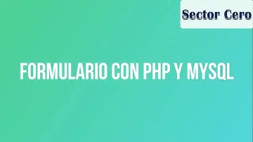 formulario con php y mysql parte 1