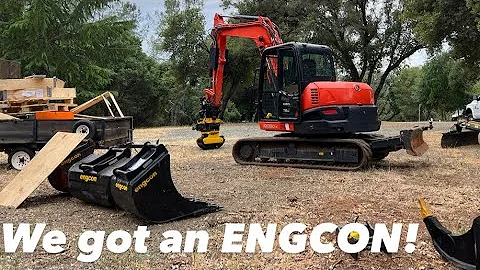 Leveling up! Setting up the New Excavator for an ENGCON Tilt rotator!